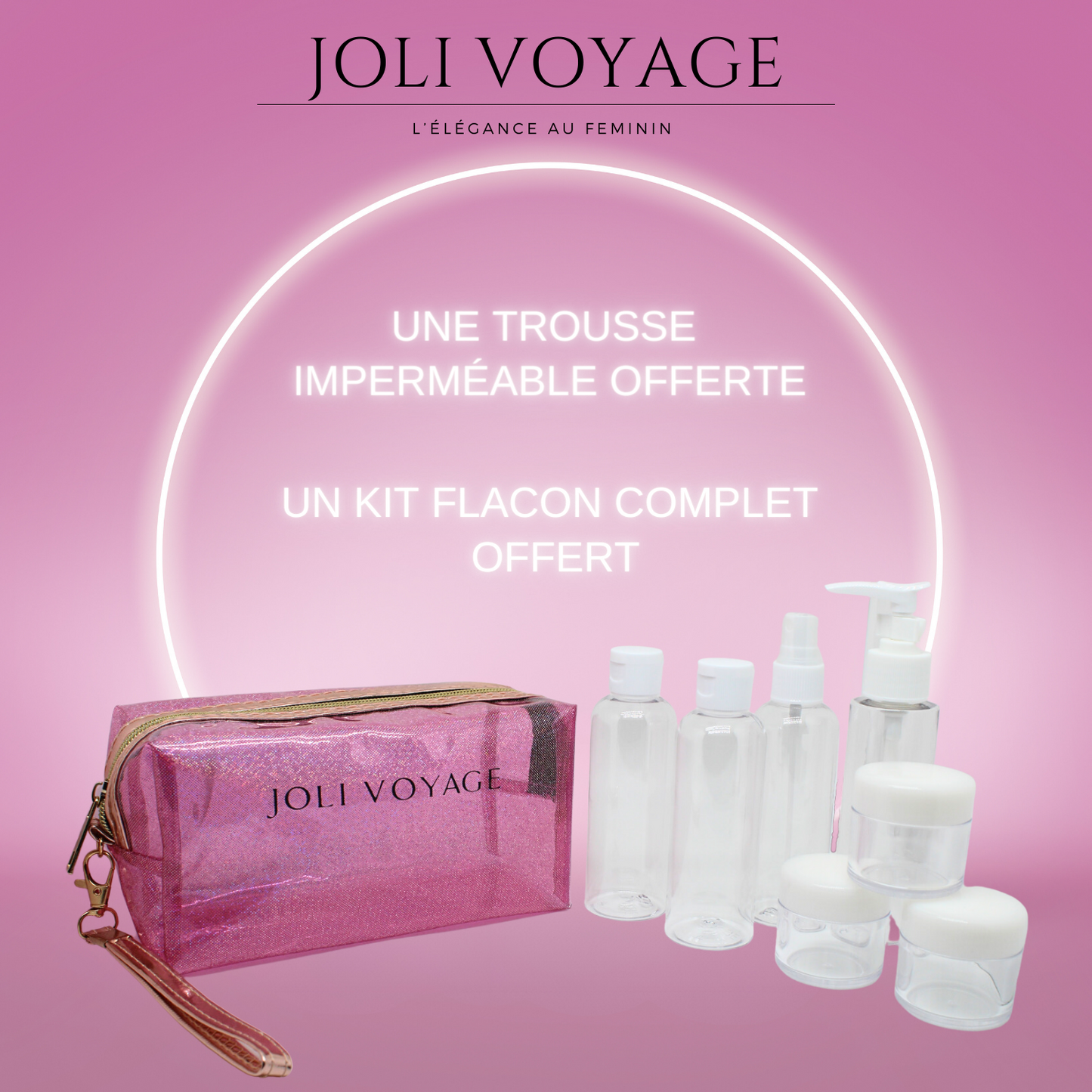 Trousse de toilette - Rose poudré