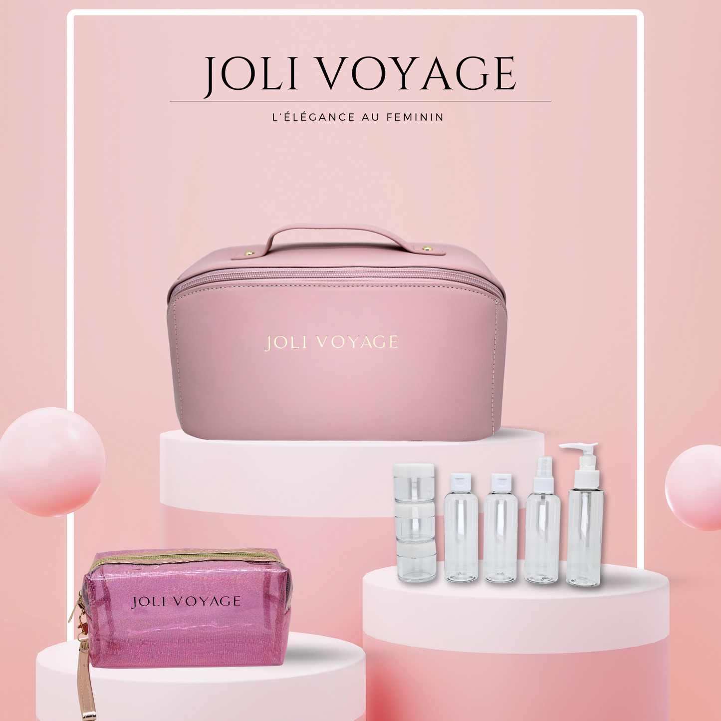 Trousse de toilette - Rose poudré