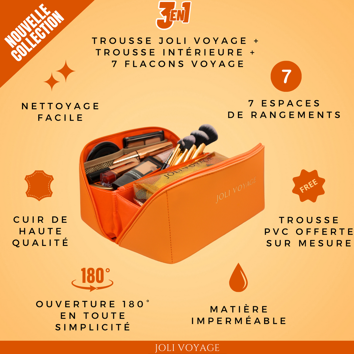 Trousse de toilette - Orange