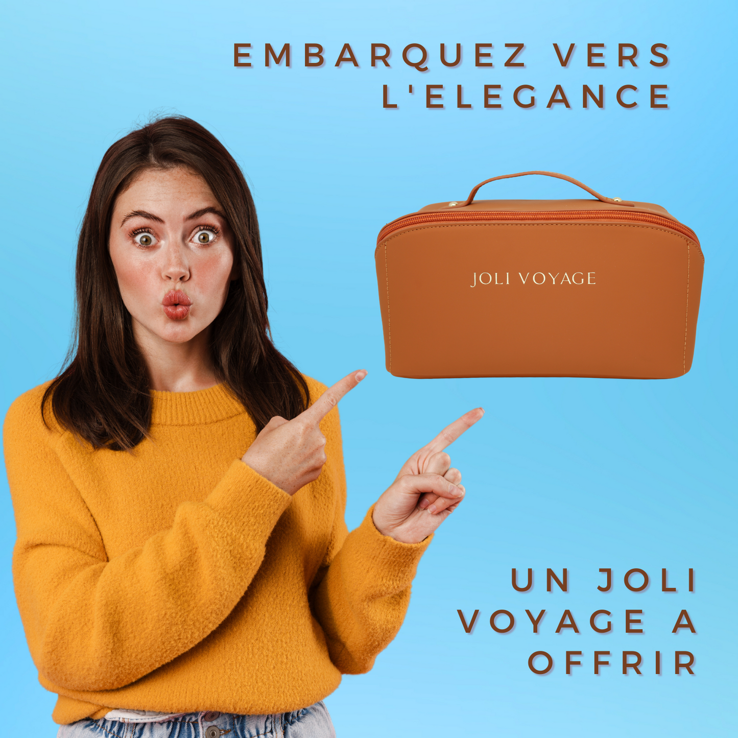 Trousse de toilette - Marron Camel