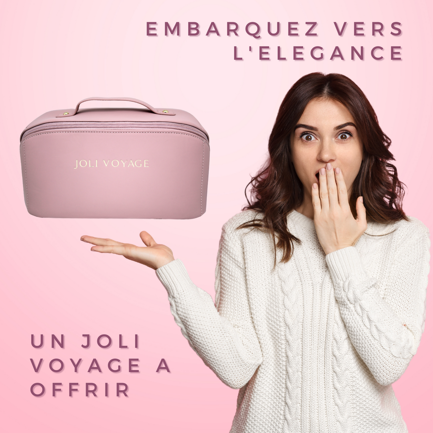 Trousse de toilette - Rose poudré