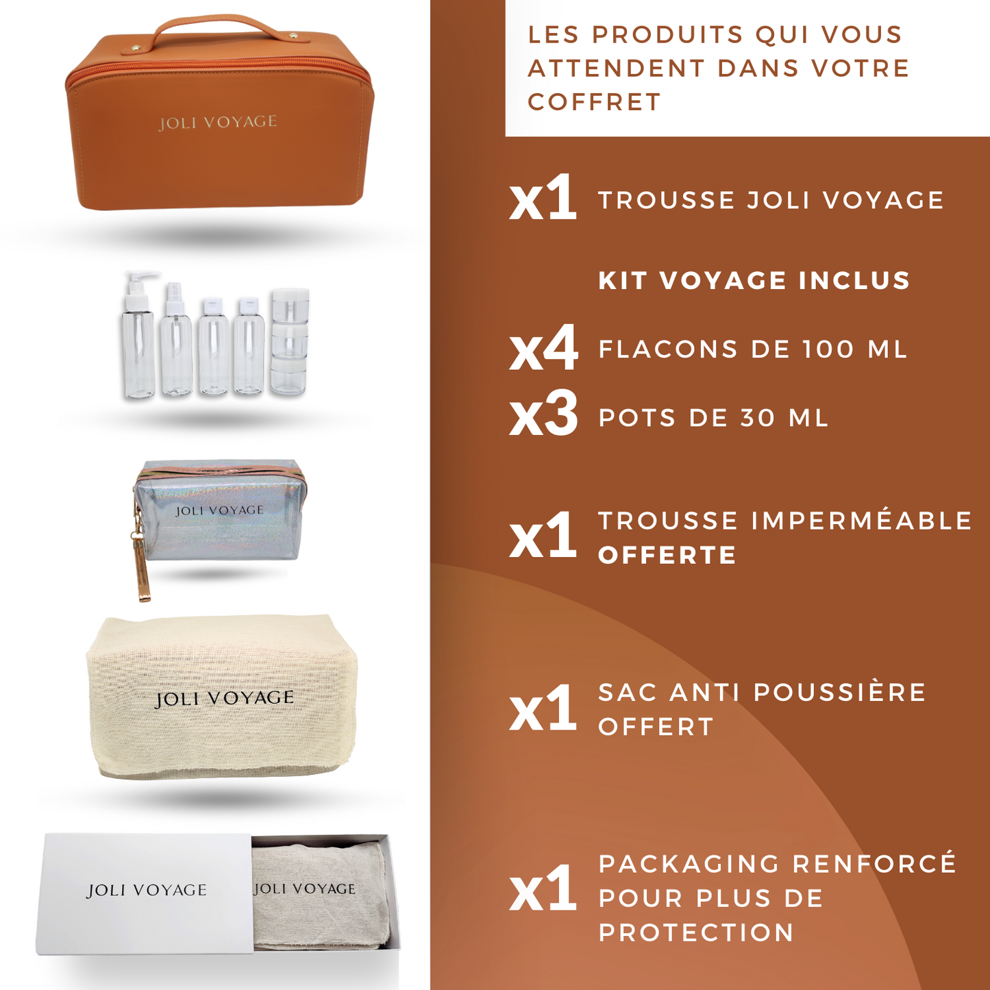 Trousse de toilette - Marron Camel