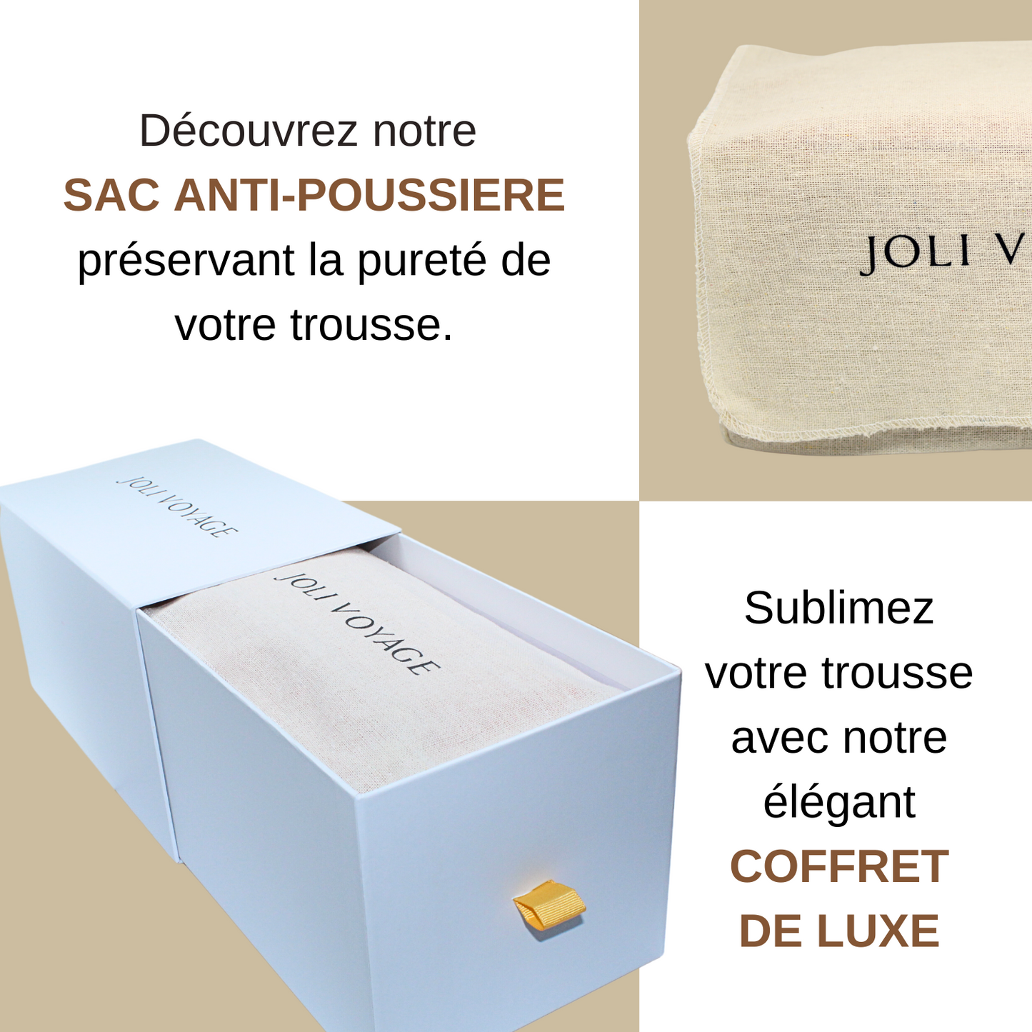 Trousse de toilette - Marron Camel
