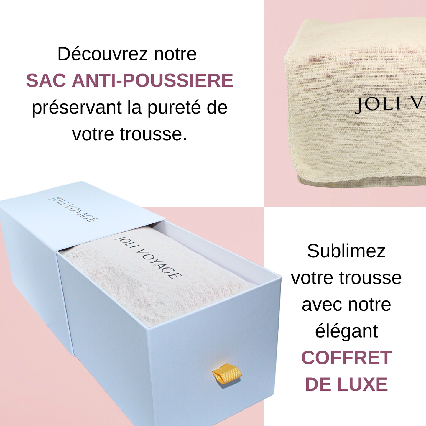 Trousse de toilette - Rose poudré
