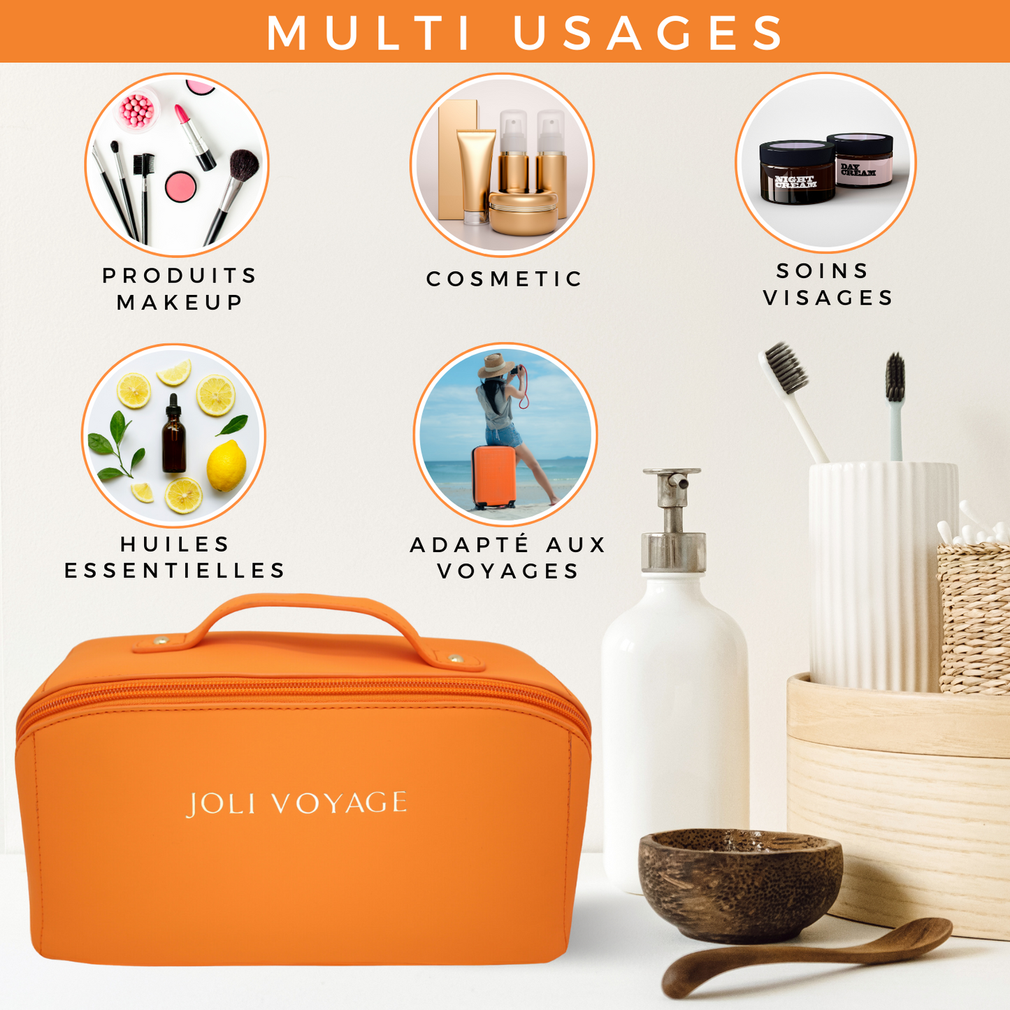 Trousse de toilette - Orange