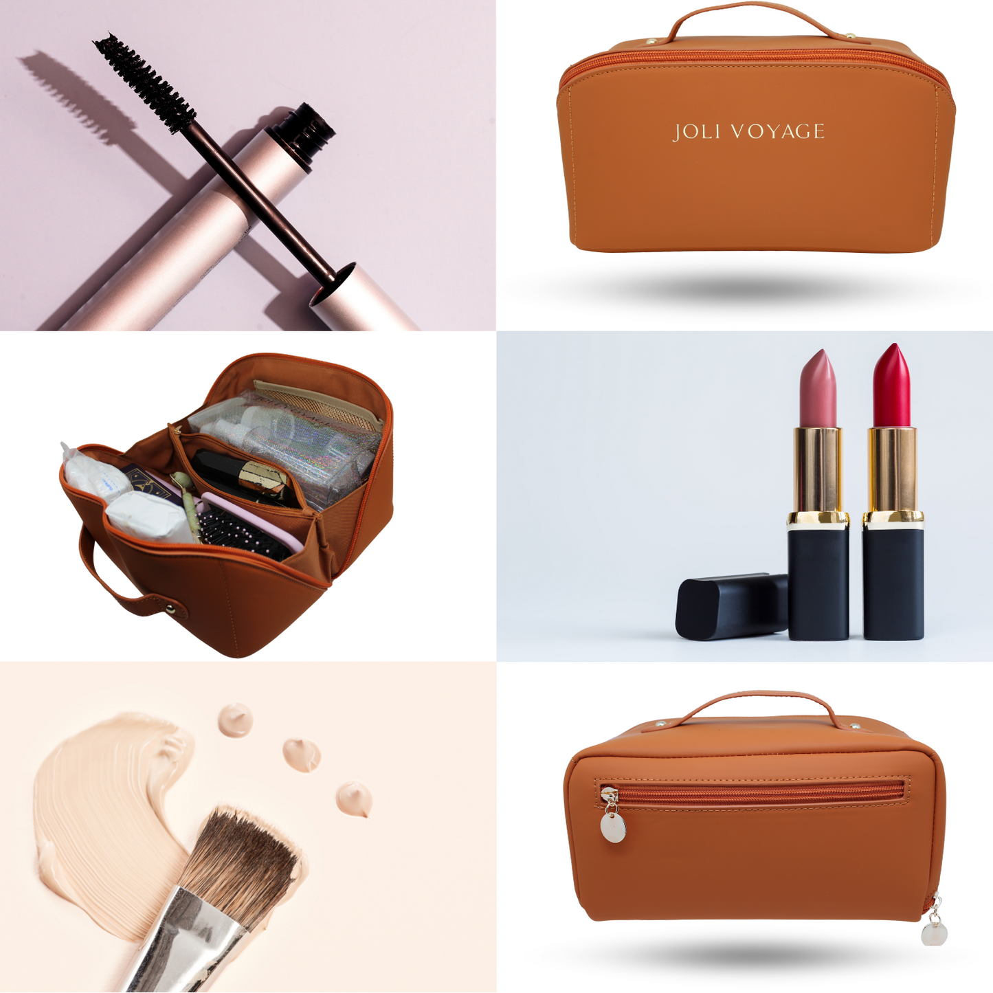 Trousse de toilette - Marron Camel
